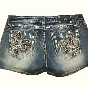 Miss Me Distressed Jean Shorts